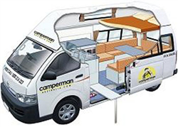  hire campervan example Paradise S/T