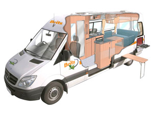 Campervan hire example Venturer