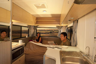 campervan hire nz example Platinum Beach