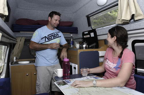 campervan hire new zealand example Hitop Camper