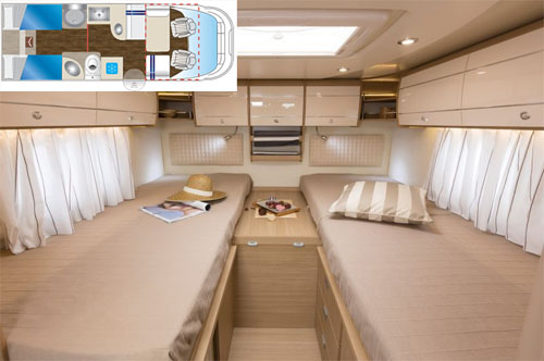 rent camper example Lux Group - 4 berth