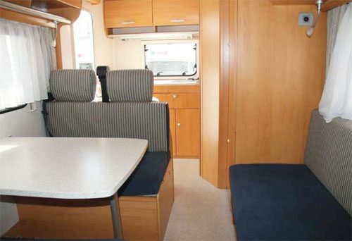 cheap campervan hire new zealand example Hymer 542