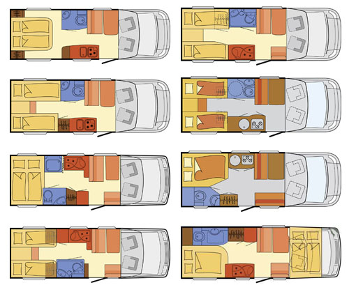 rent campervan example Comfort Standard