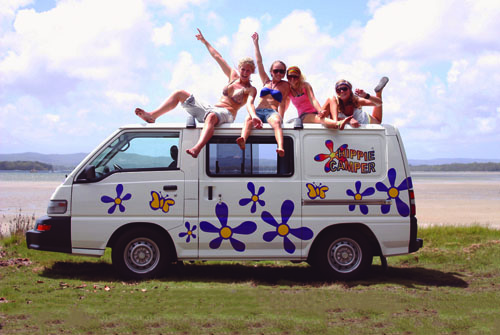 camper hire new zealand example Hippie Drift