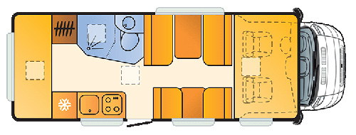 motorhome for rent example Lido A45DK P