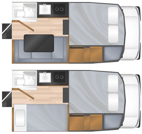 rv rental usa example T17 Truck Camper