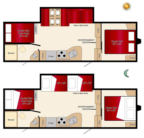 cheap rv rentals example 31 Bunk 5th Wheel