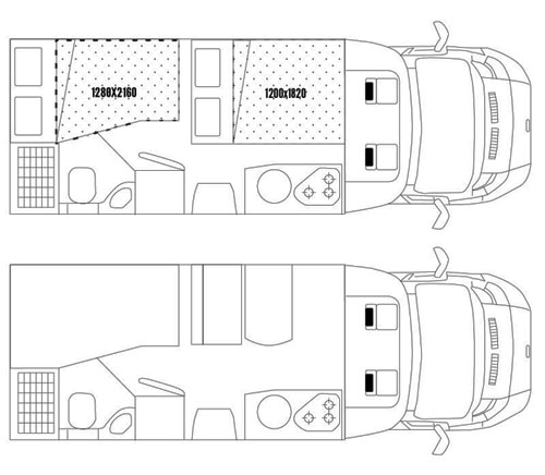 rv rentals Miami example Motor Home King 4