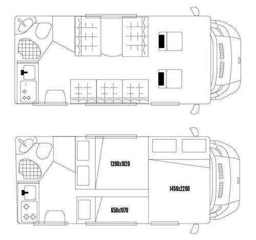 rv rentals Miami example Motor Home King 5