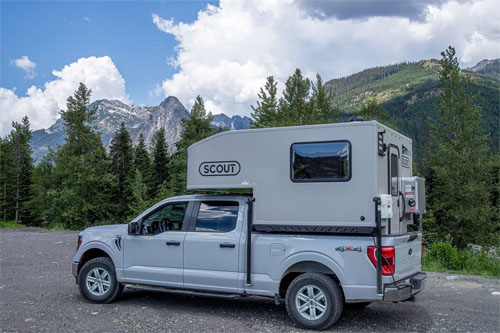 4x4 Scout Adventure Truck Camper Gold