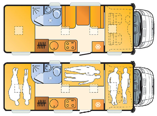 rent a camper example Lido A 49 DP