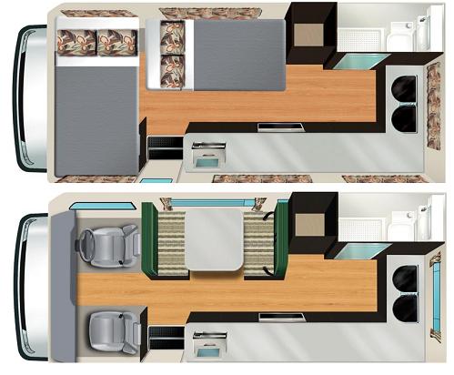 cheap campervan hire example Cheapa 4 Berth