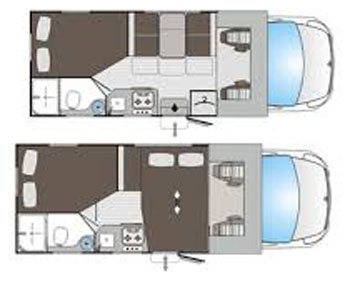 Campervan hire example Ahorn T660