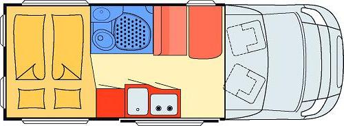 Motorhome hire example Compact Standard