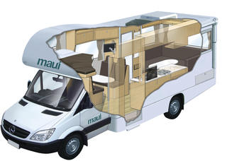 Motorhome hire example Platinum River - Flex