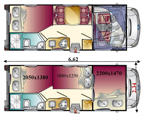 Camping car example Dynamic 25