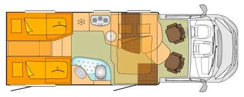 Camping car example Buerstner IXEO 726