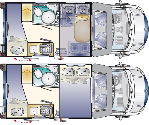 camper van hire example Cat A - SKY 11