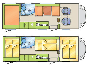 new zealand campervan hire example Comfort Class