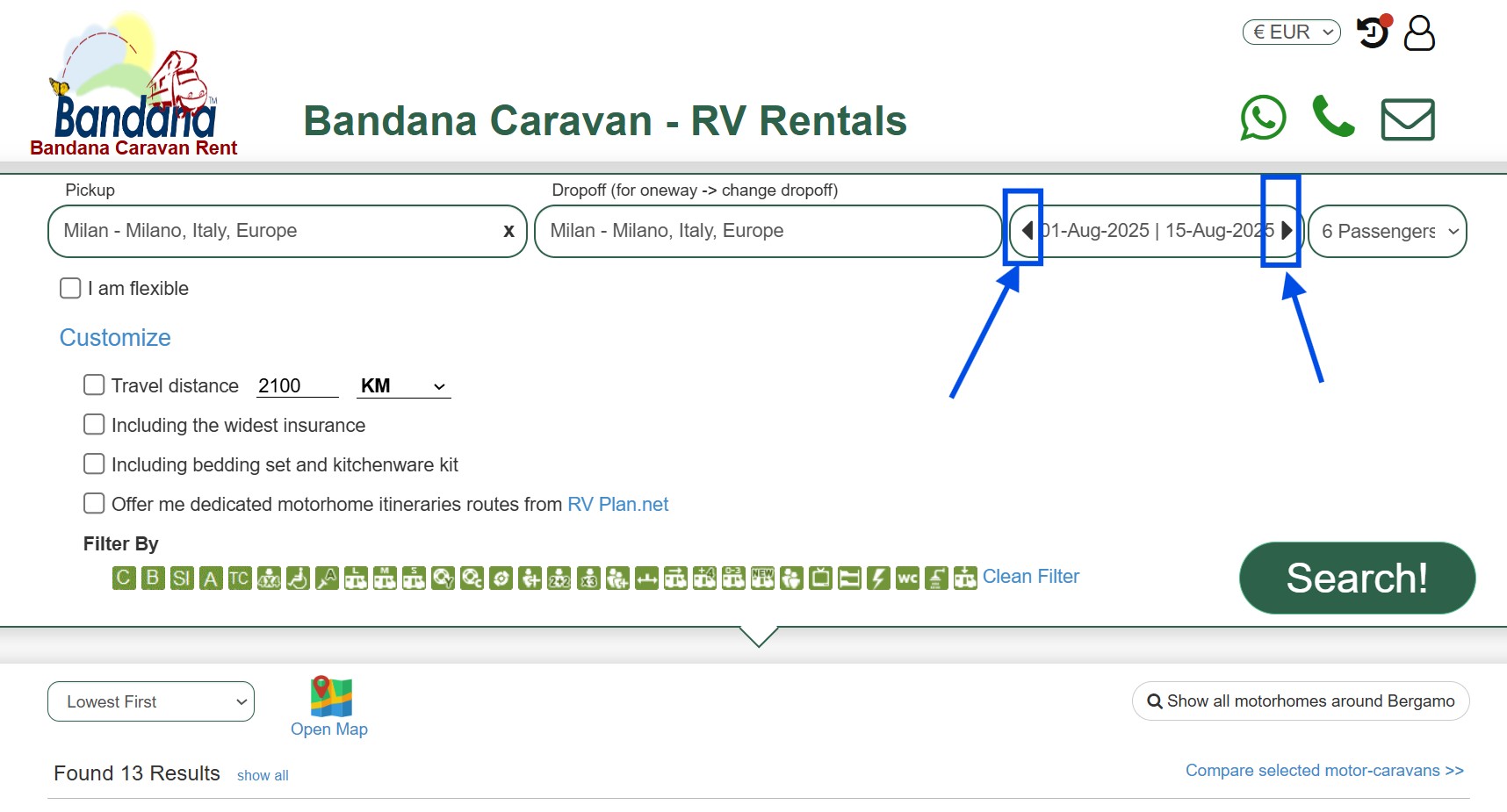 Finding the most affordable price for motorhome rental in Europe