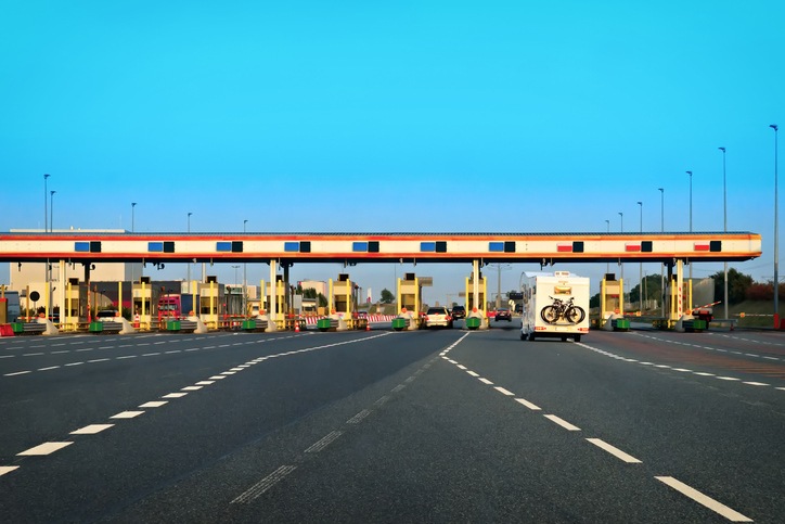 Toll road for Camper rental Europe